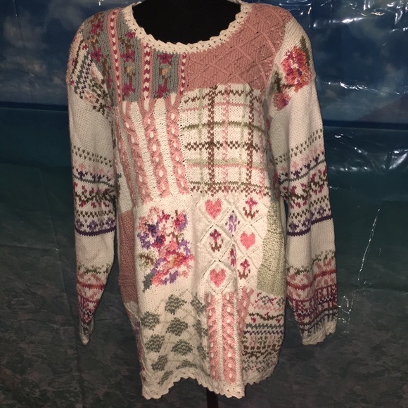 Vintage 80’s shoulder pad sweater - Picture 1 of 6